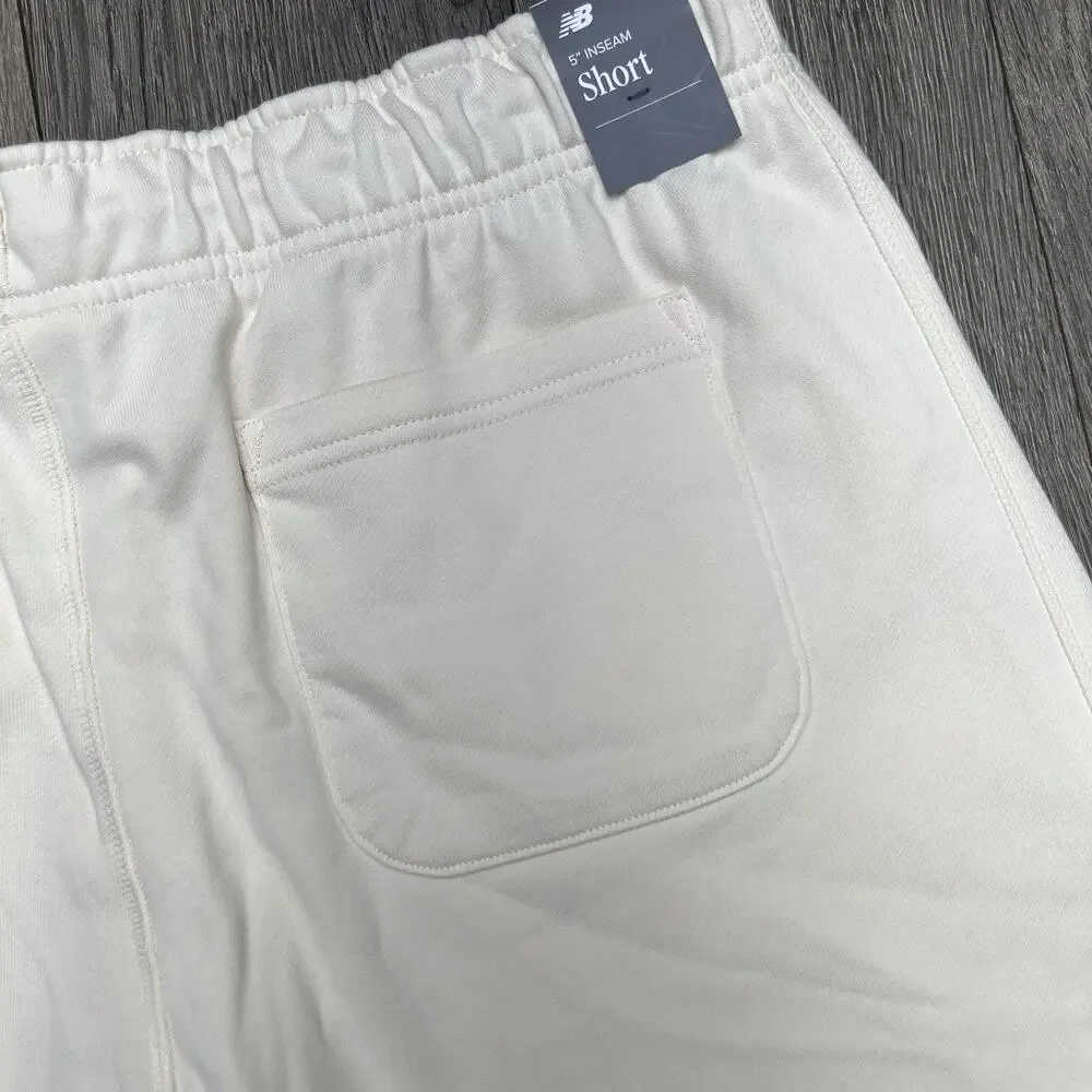 New Balance Shorts Sz Large Mens Permafrost Yellow Tan French Terry 5